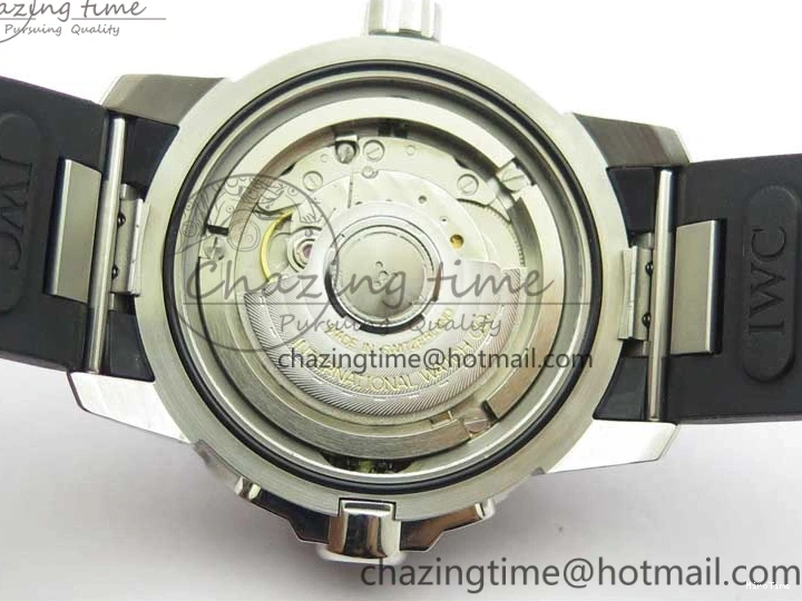 MIROTIME 0124 RelaxedFit Aquatimer Automatic IW329004 V6F 1:1 Best Edition Blue Dial on Rubber Strap MIYOTA 7095